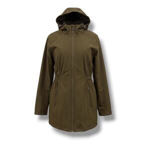 Ralph Lauren Black Label Hooded Soft Shell Jacket Coat Botanic Green Size L